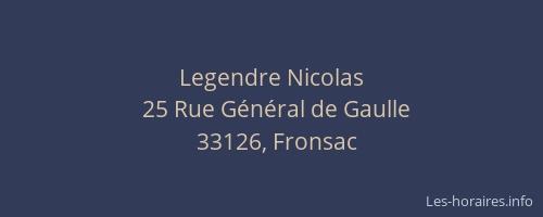 Legendre Nicolas