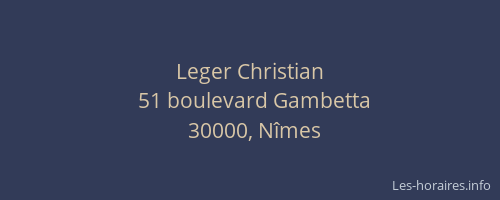 Leger Christian