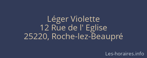 Léger Violette