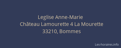 Leglise Anne-Marie