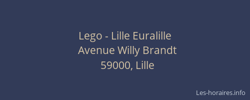 Lego - Lille Euralille