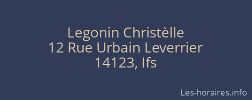 Legonin Christèlle