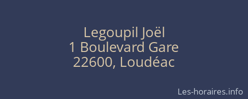 Legoupil Joël