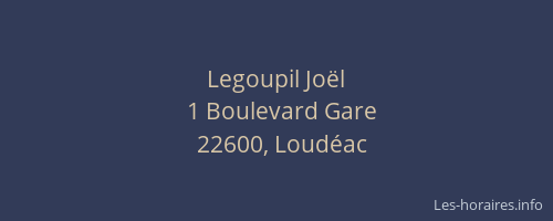 Legoupil Joël