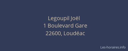 Legoupil Jo&euml;l