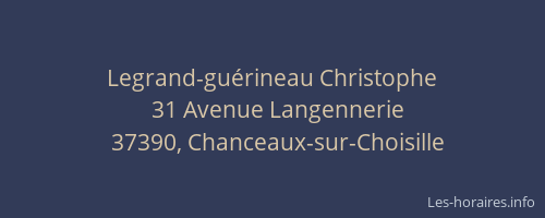 Legrand-gu&eacute;rineau Christophe