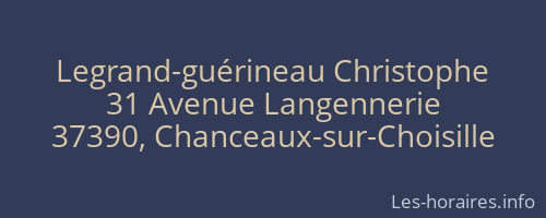 Legrand-guérineau Christophe