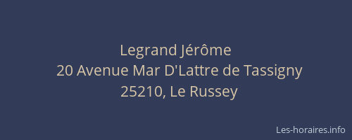 Legrand J&eacute;r&ocirc;me