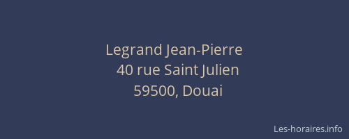 Legrand Jean-Pierre