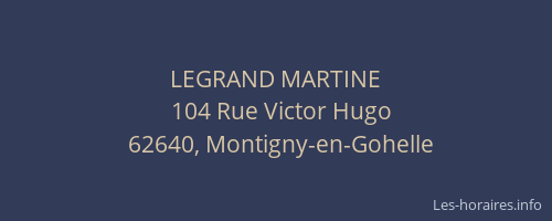 LEGRAND MARTINE