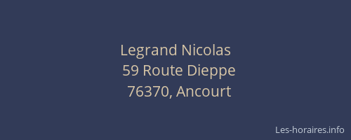 Legrand Nicolas