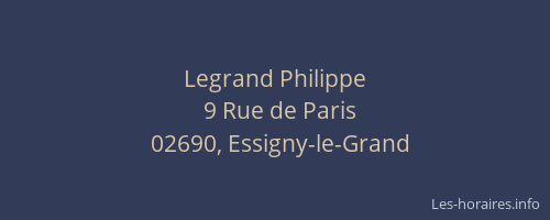 Legrand Philippe