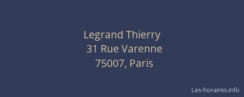 Legrand Thierry
