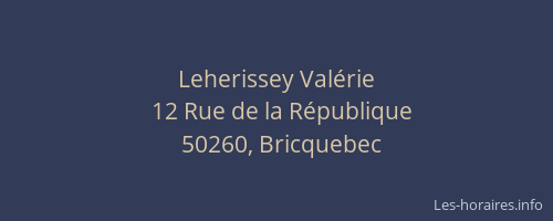 Leherissey Valérie