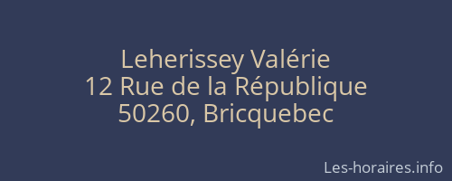 Leherissey Valérie