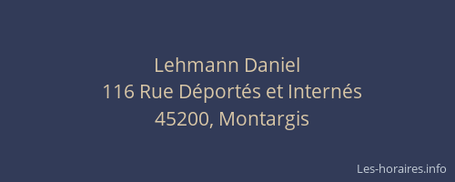 Lehmann Daniel
