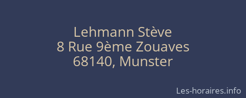 Lehmann Stève