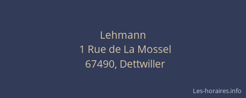 Lehmann