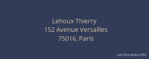 Lehoux Thierry