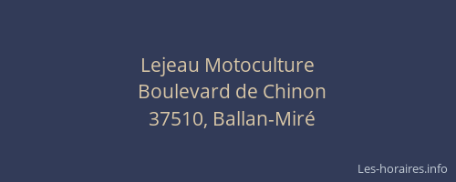 Lejeau Motoculture