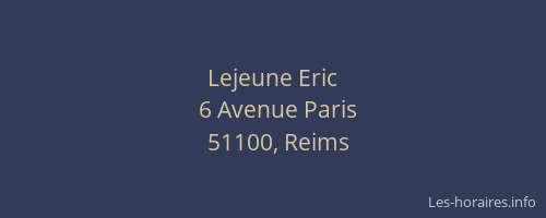 Lejeune Eric
