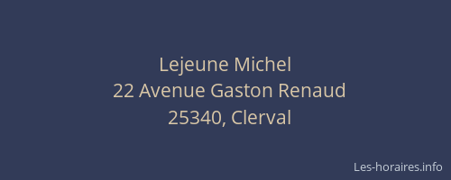 Lejeune Michel