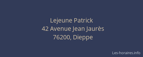 Lejeune Patrick