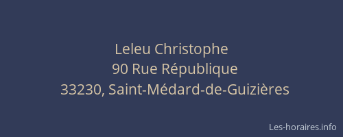 Leleu Christophe