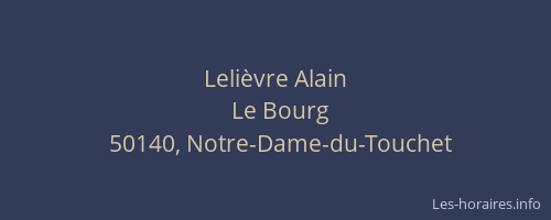 Lelièvre Alain