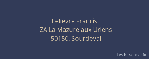 Lelièvre Francis