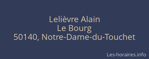 Lelièvre Alain