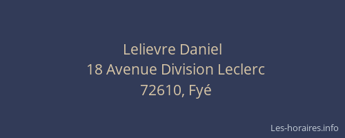 Lelievre Daniel