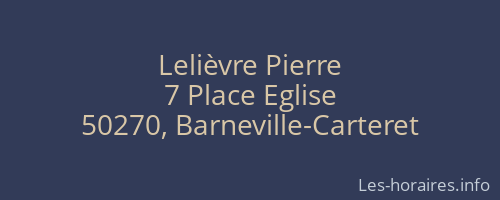 Lelièvre Pierre