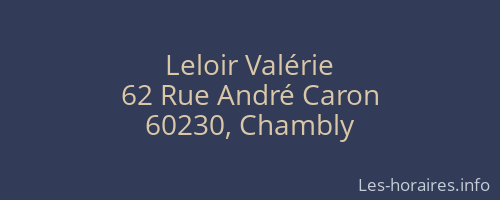 Leloir Valérie
