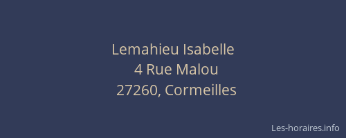 Lemahieu Isabelle