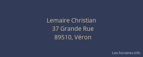 Lemaire Christian