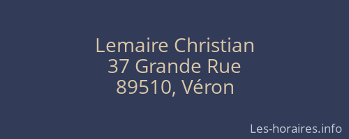 Lemaire Christian