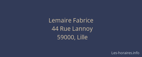 Lemaire Fabrice