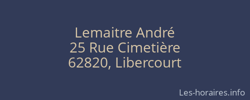 Lemaitre André