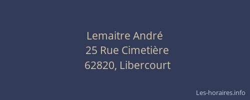 Lemaitre Andr&eacute;