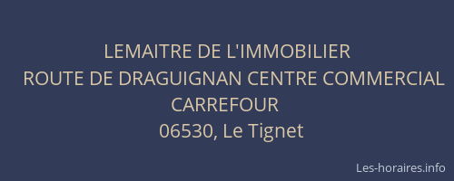 LEMAITRE DE L'IMMOBILIER