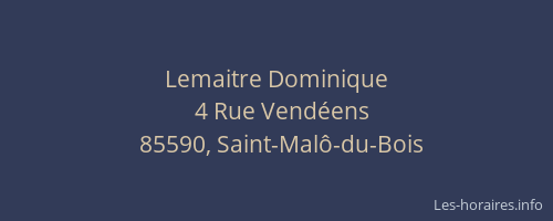 Lemaitre Dominique