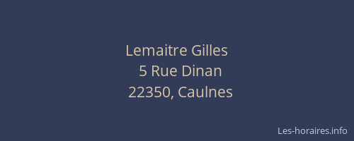 Lemaitre Gilles