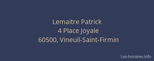 Lemaitre Patrick