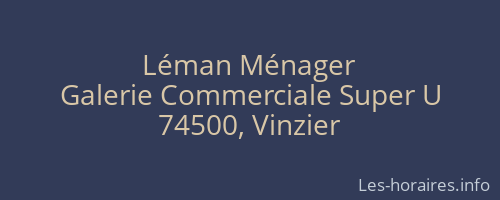 Léman Ménager