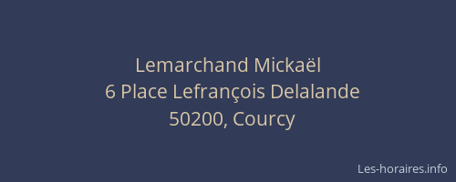 Lemarchand Mickaël