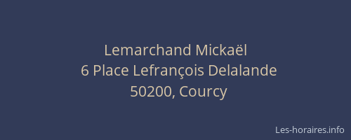 Lemarchand Micka&euml;l