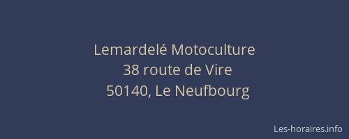 Lemardel&eacute; Motoculture