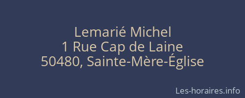 Lemarié Michel