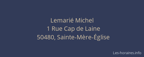 Lemarié Michel